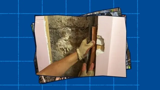 Pulling a new copper service line from a coil